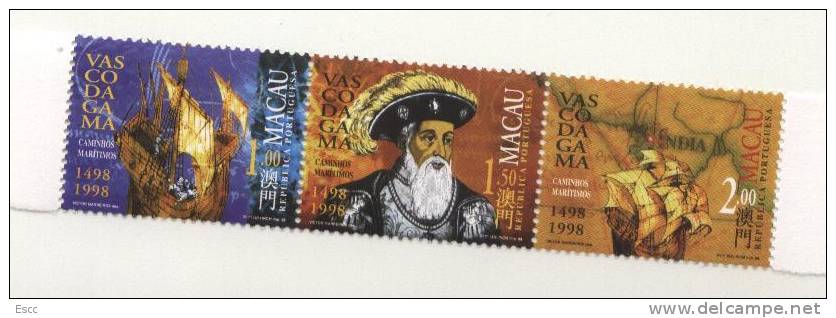 Mint Stamps  Vasco Da Gama, Ships  - Second  Issue  1998   From Macao - Neufs