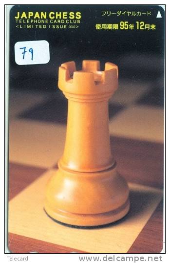 ECHECS * CHESS * Jeu SCHAKEN * TELECARTE JAPON * PHONECARD JAPAN * Sport Chess Scacchi Schach Ajedrez (79) - Sport