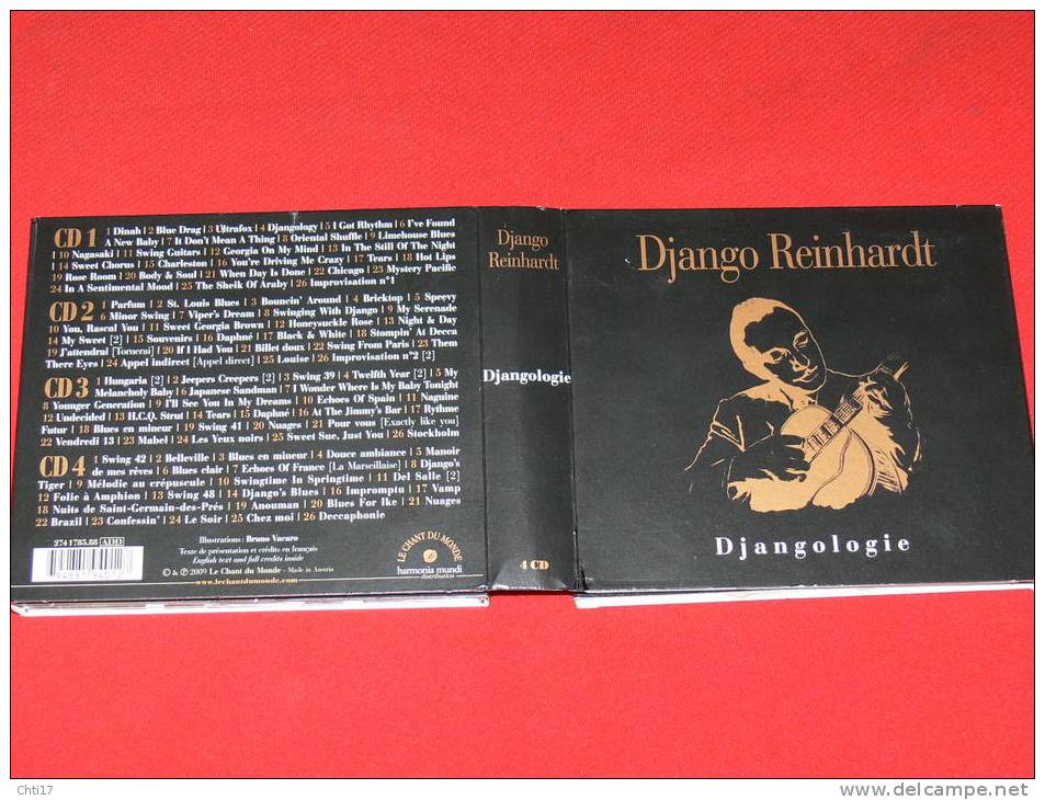 DJANGO REINHARDT DJANGOLOGIE 4CD   AVEC LIVRET HARMONIA MUNDI 2010 - Jazz