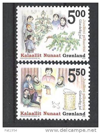 Groënland 2004, N°406-407 Noël Neuve - Ungebraucht