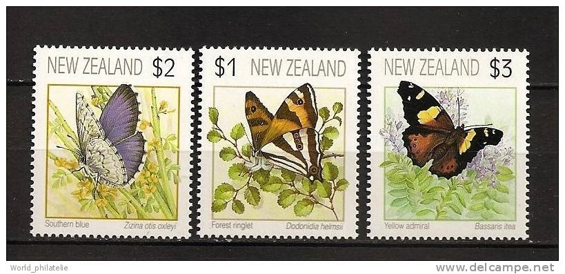 Nouvelle Zelande 1991 N° 1152 / 4 ** Courants, Papillons, Dodonidia Helmsii, Zizina Otis Oxleyi, Bossaris Itea - Ongebruikt