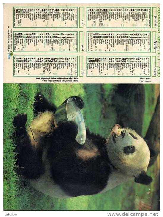 Calendrier  G-F  Des  Postes De   1985 (manque Pages Interieur) - Tamaño Grande : 1981-90