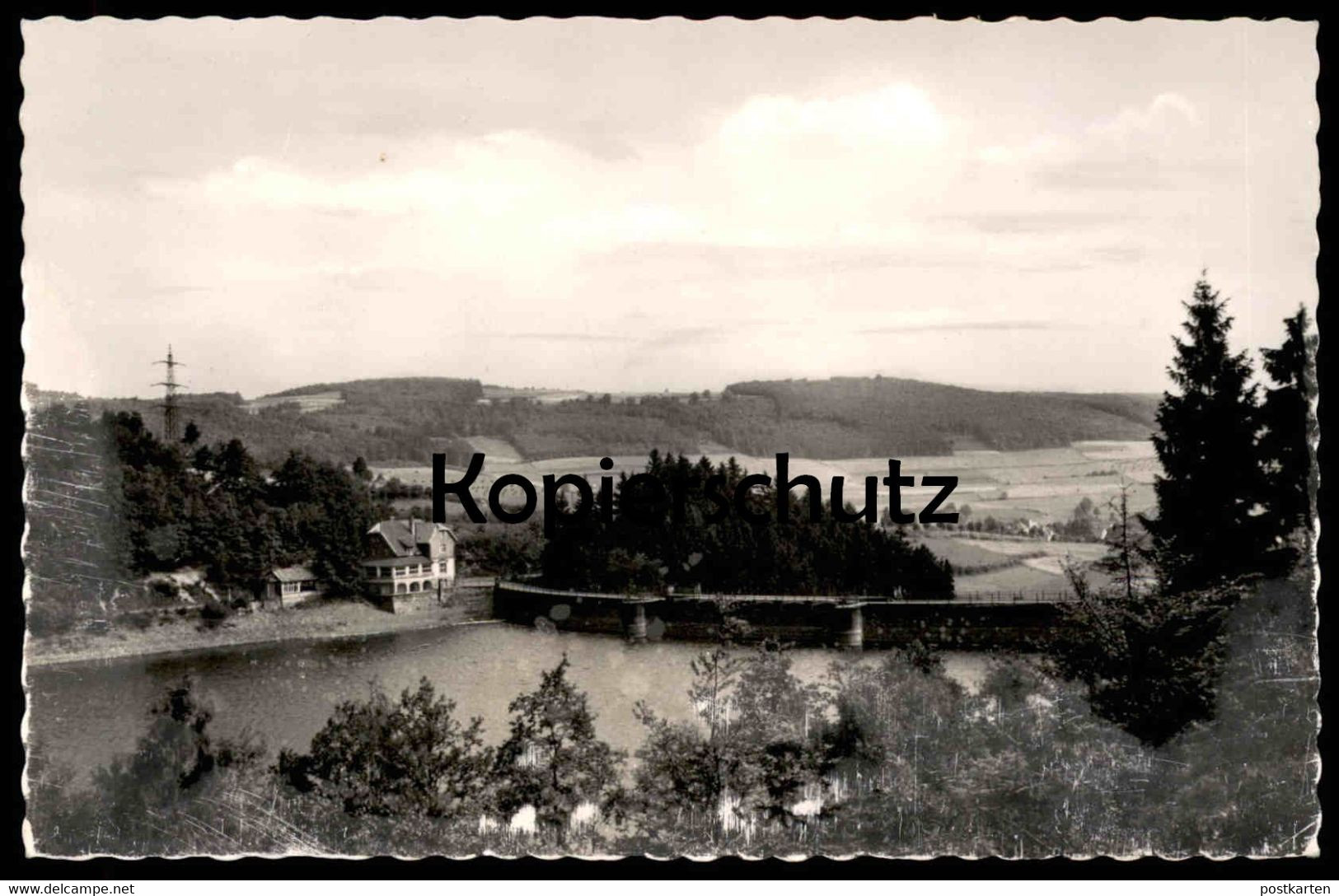 ÄLTERE POSTKARTE GASTHAUS ZUR OESTERTALSPERRE ADOLF DENKER PLETTENBERG Talsperre Barrage Hydro Dam Cpa Postcard AK - Plettenberg