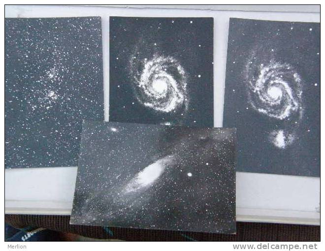 4 Postcards - Galaxy Galaxie - Nebula Nebuleuse    D79858 - Astronomy