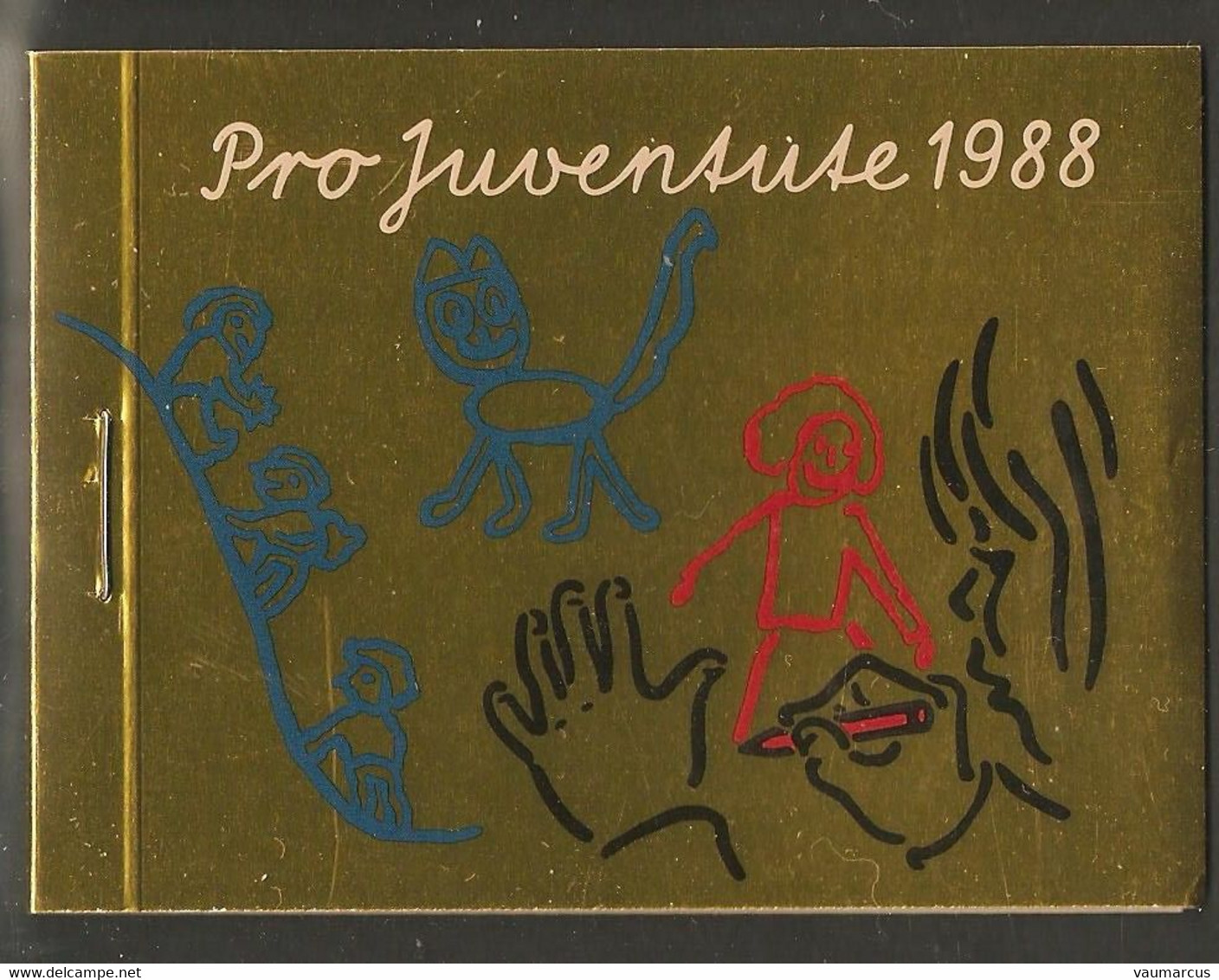 PRO JUVENTUTE 1988 Neuf ** SBK 22,- CHF Dessin Enfant - Carnets