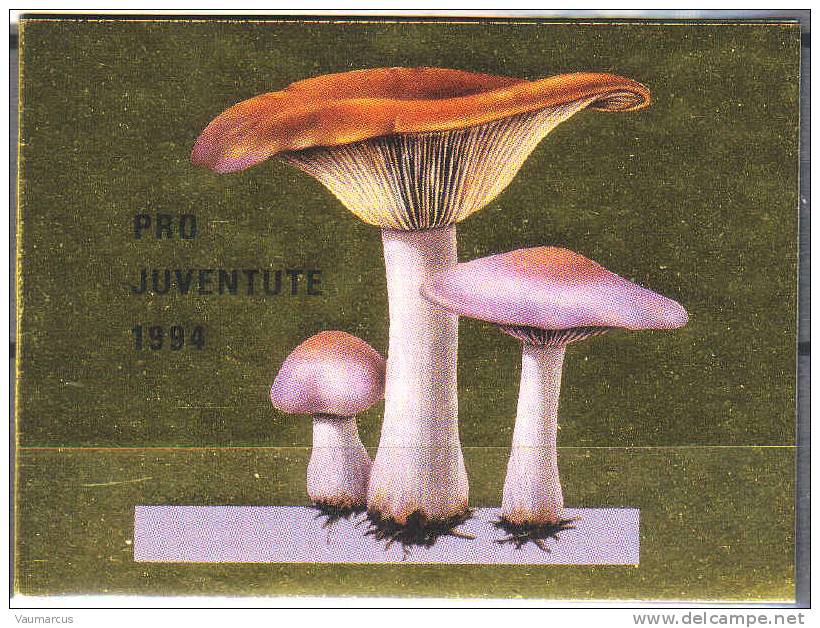 PRO JUVENTUTE 1994 Neuf ** SBK 20,- CHF Botanique Champignon - Booklets