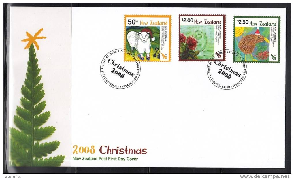 New Zealand 2008 Christmas FDC - FDC