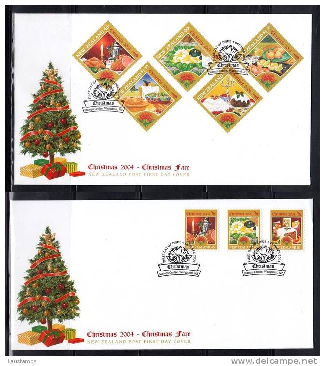 New Zealand 2004 Christmas 2xFDCs - FDC