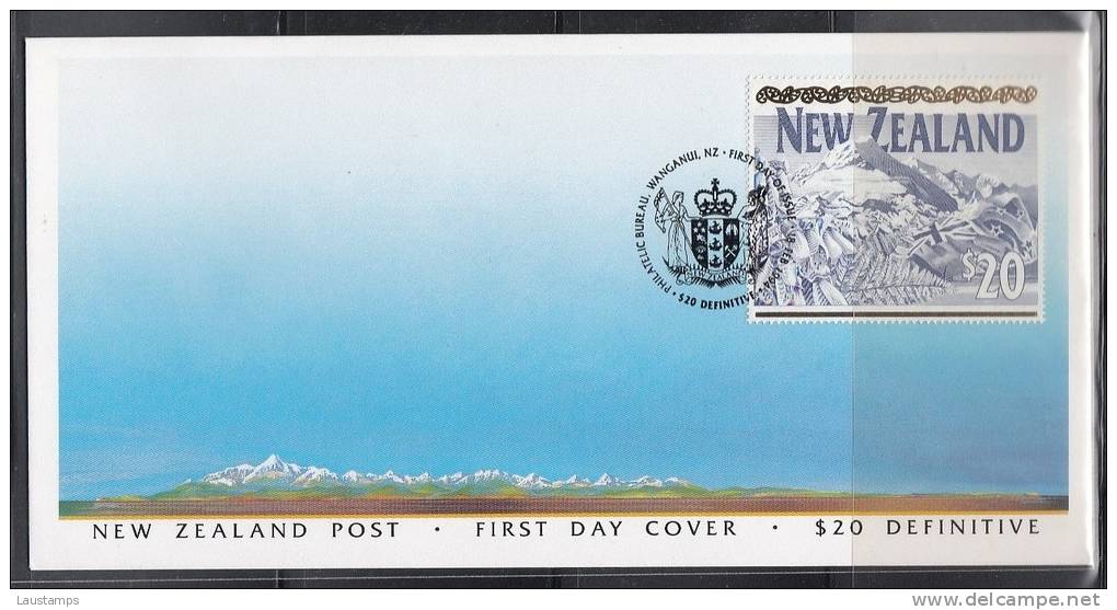 New Zealand 1994 $20 Definitive, Mt Cook FDC - FDC