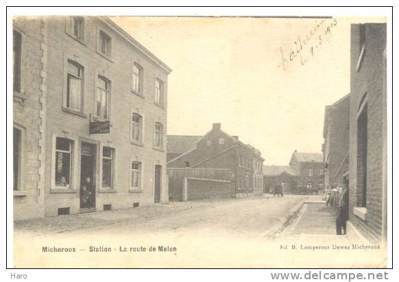 MICHEROUX - Soumagne - Station - Gare - La Route De Mélen (319)hon - Soumagne