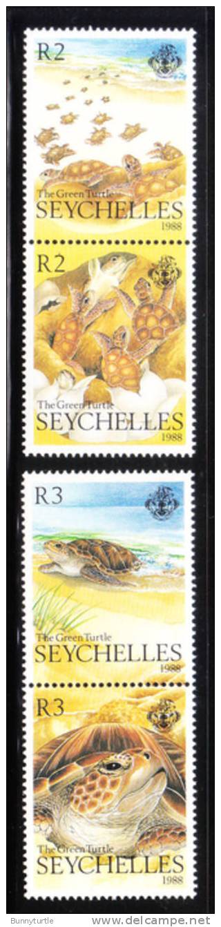 Seychelles 1988 Green Turtles MNH - Seychelles (1976-...)