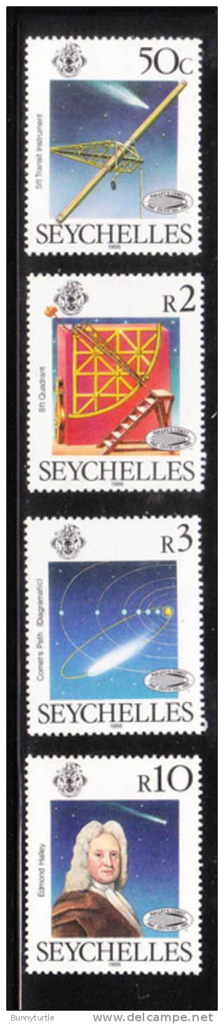 Seychelles 1986 Halley's Comet MNH Fault - Seychelles (1976-...)