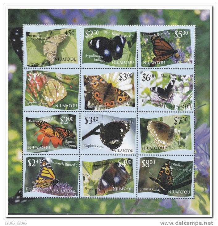 Niuafo'ou 2012 Postfris MNH Butterflies - Niue