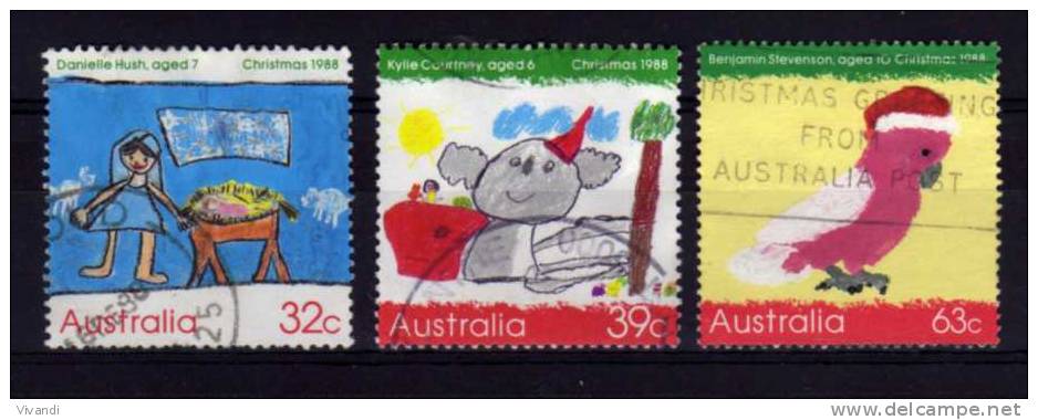 Australia - 1988 - Christmas - Used - Oblitérés