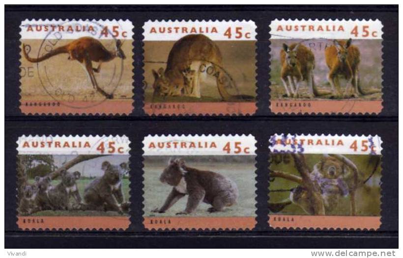 Australia - 1995 - Australian Wildlife (2nd Series, Perf 11&frac12;, Phosphorised Mesh) - Used - Oblitérés