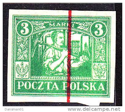 POLAND 1922 3 Mk Proof Fi 153 MK Signed Schmutz - Neufs