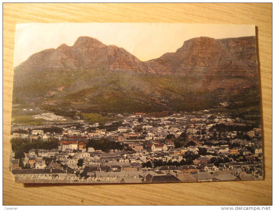 CAPE OF GOOD HOPE Cape Town 1909 To Oosthuizen Noord Holland Netherlands South Africa Afrique Du Sud Mountains Post Card - Kaap De Goede Hoop (1853-1904)