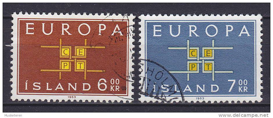 Iceland 1963 Mi. 373-74 Europa CEPT Complete Set !! - Oblitérés