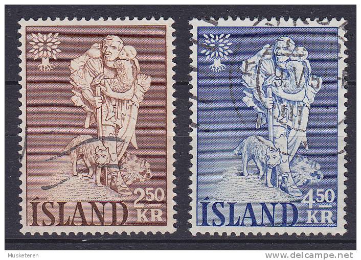Iceland 1960 Mi. 340-41 Weltflüchtlingsjahre World Refugee Year Complete Set !! - Oblitérés