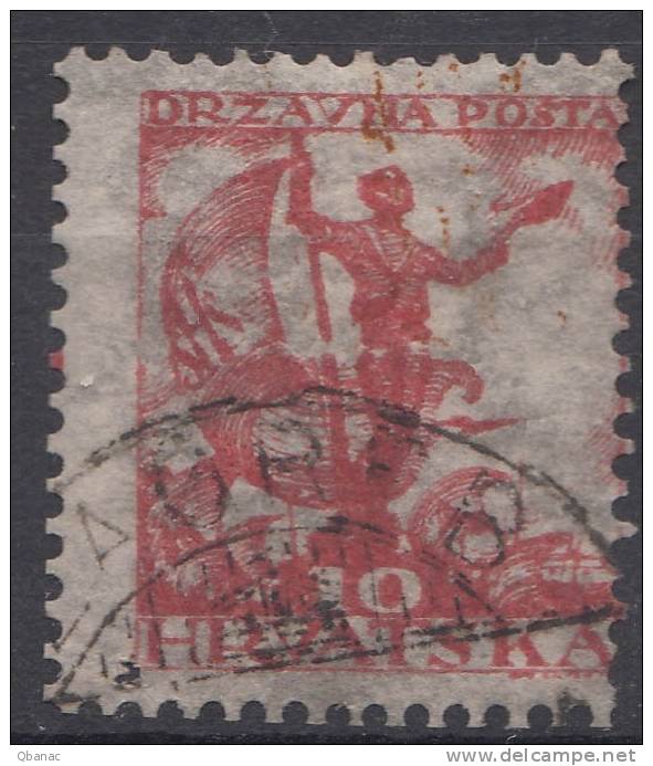 Yugoslavia, Kingdom SHS, Issues For Croatia 1919 Mi#91B, Perforation 12 1/2, Used - Usati