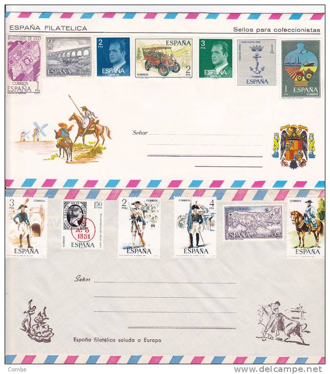 2 Lettres  Espana Philatica/1409 - Storia Postale