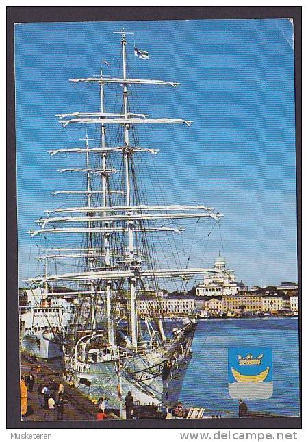 ## Finland PPC Helsinki Helsingfors Segelschiff Sailing Ship HELSINKI 1988 To BRØNSHØJ Denmark (2 Scans) - Segelboote