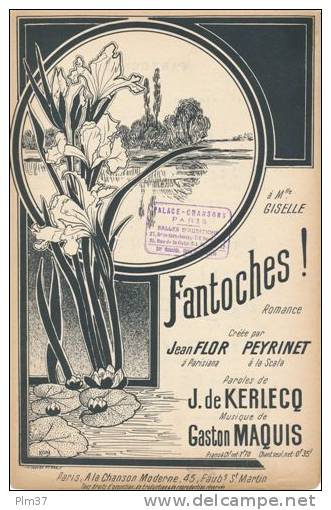 Fantoches !  - Kerlech, Gadton Maquis - Décor D'Iris - Partitions Musicales Anciennes