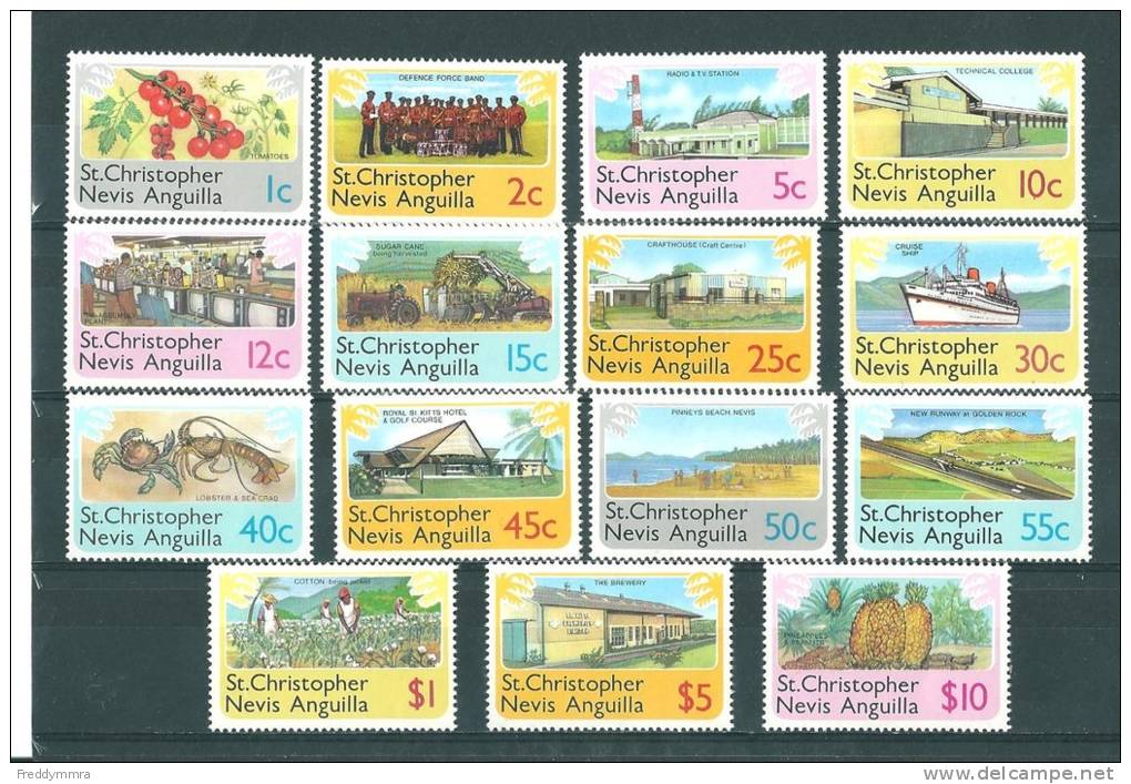 St Christopher: 379/ 393 ** - St.Christopher-Nevis-Anguilla (...-1980)