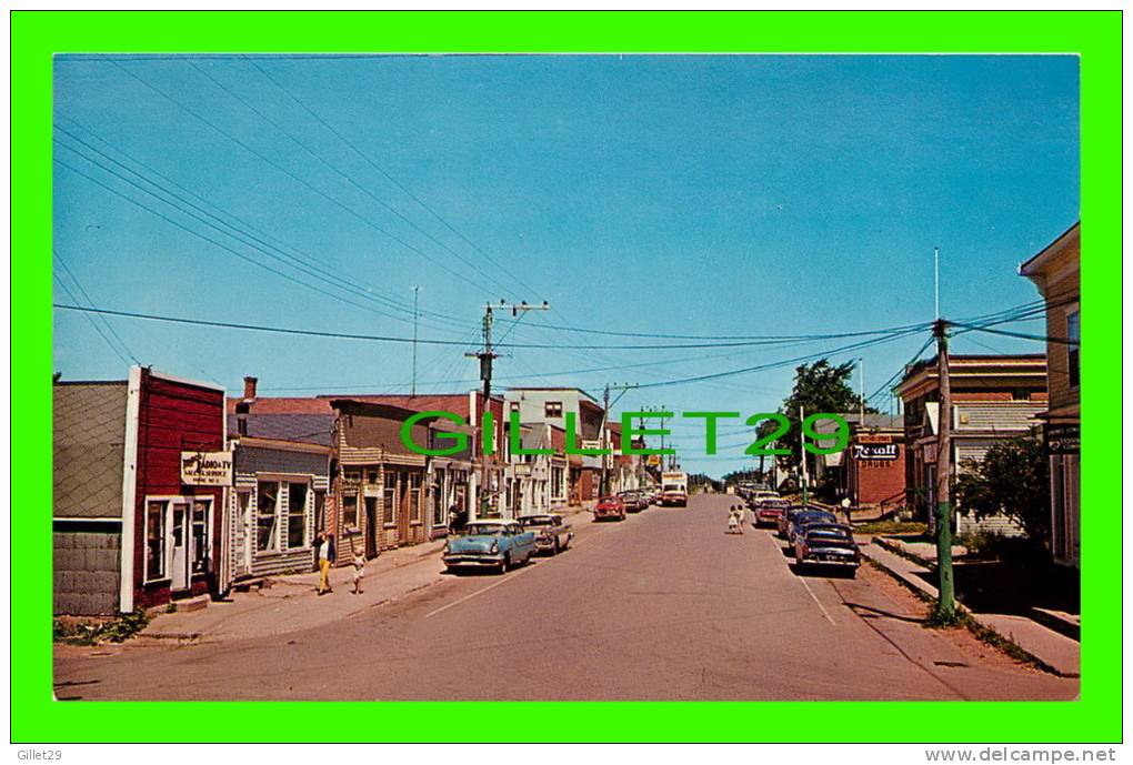 ALBERTON, PEI -  MAIN STREET - ANIMATED WITH OLD CARS - - Autres & Non Classés