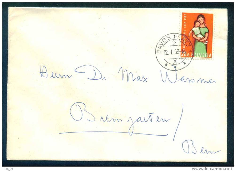 114325 Cover Lettre Brief  1963 DAVOS PLATZ - MUTTER MIT KIND  Switzerland Suisse Schweiz - Lettres & Documents