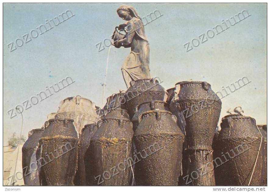 1980 IRAQ Kahramanah Fountain Baghdad Vintage Old Postcard - Iraq