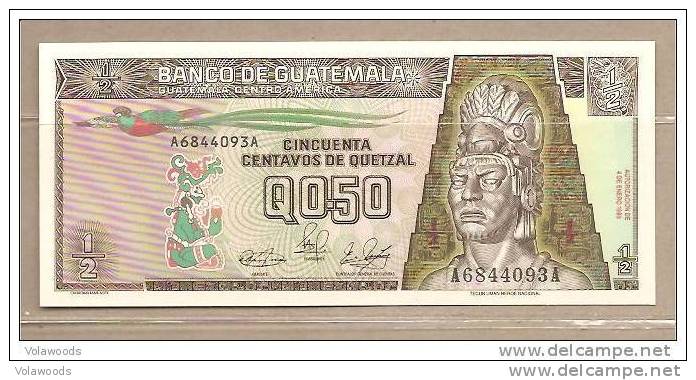 Guatemala - Banconota Da 50 Centesimi Di Quetzal Non Circolata - 1989 - - Guatemala