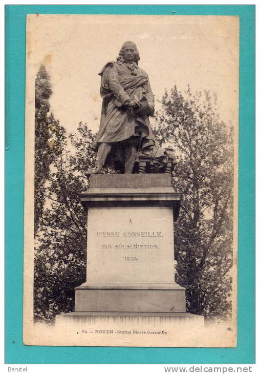 ROUEN --> Statue Pierre Corneille - Graville