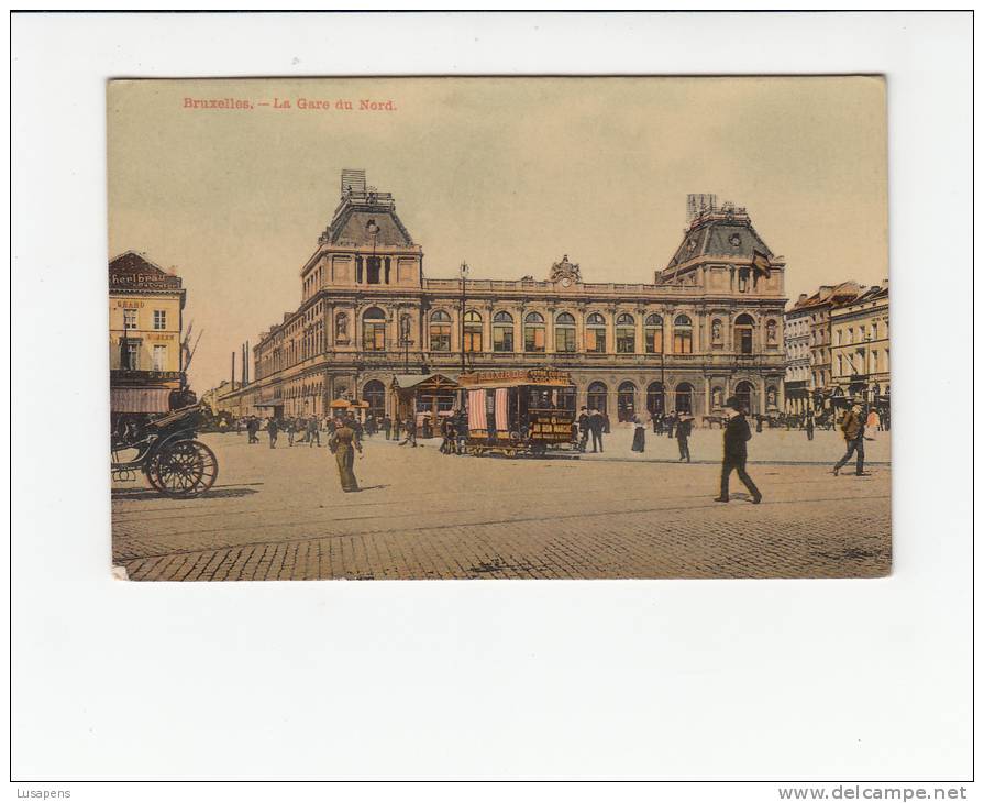 BELGIUM - [OF #11409] - BRUXELLES LA GARE DU NORD - TRAM TRAMWAY - Autres & Non Classés