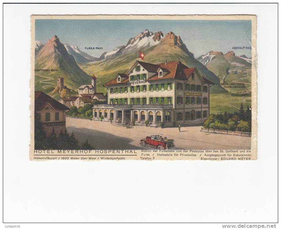 SUISSE SWITZERLAND- [OF #11463] - HOTEL MEYERHOF HOSPENTHAL - Thal