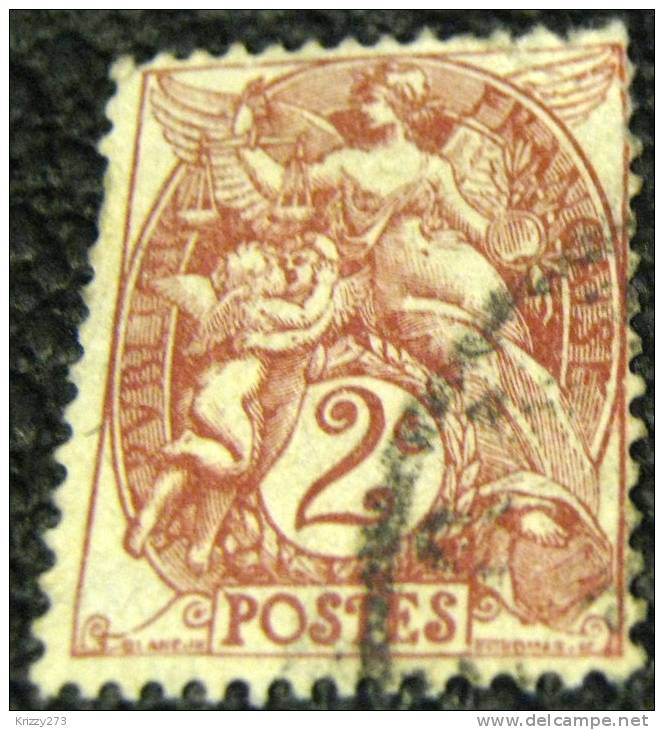 France 1900 Blanc 2c - Used - 1900-29 Blanc