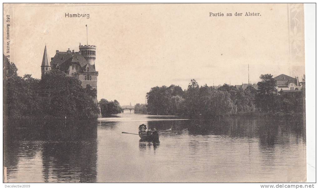 Br35671 Hamburg  Partie An Der Alster 2 Scans - Harburg