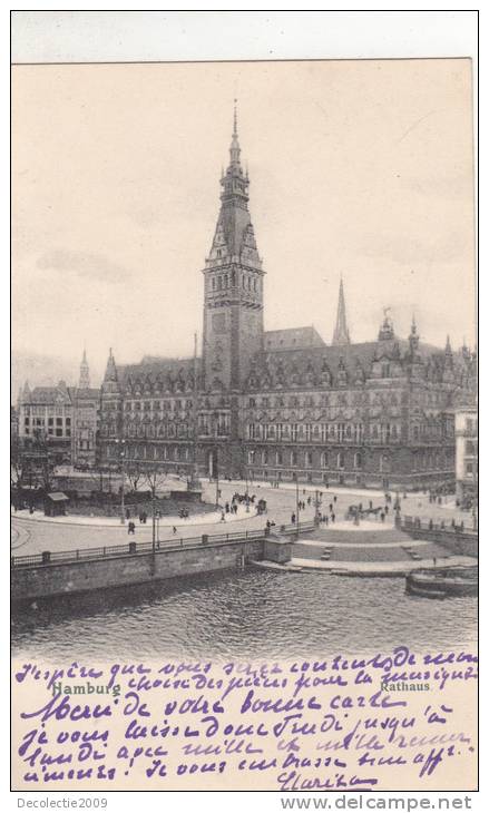 Br35672 Hamburg  Rathaus  2 Scans - Harburg