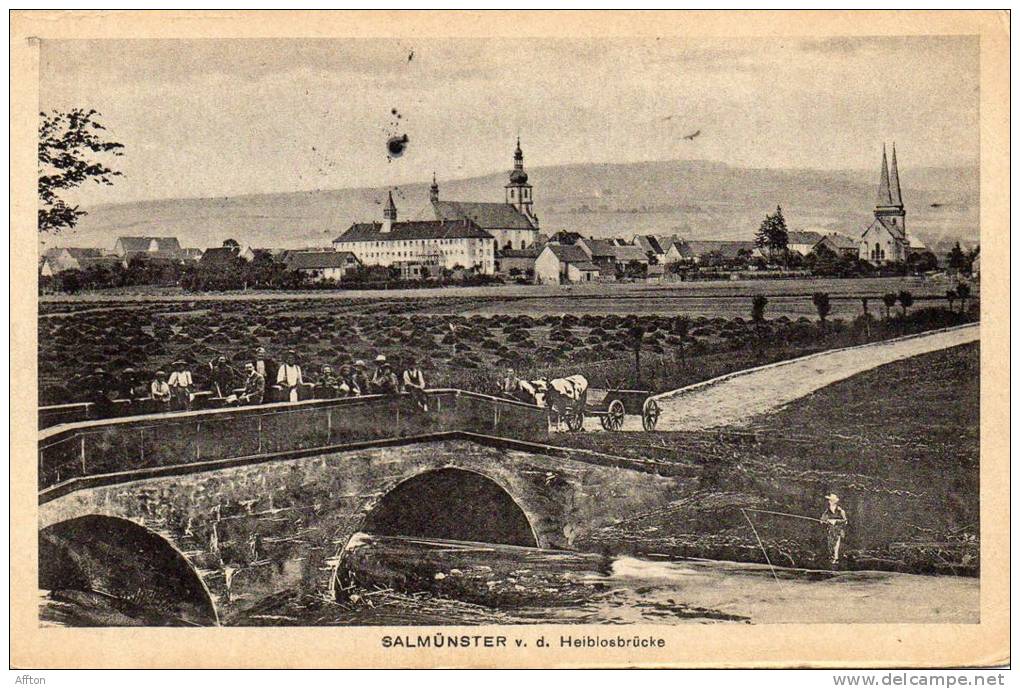 Salmunster V.d. Heiblosbrucke Old Postcard - Bad Soden