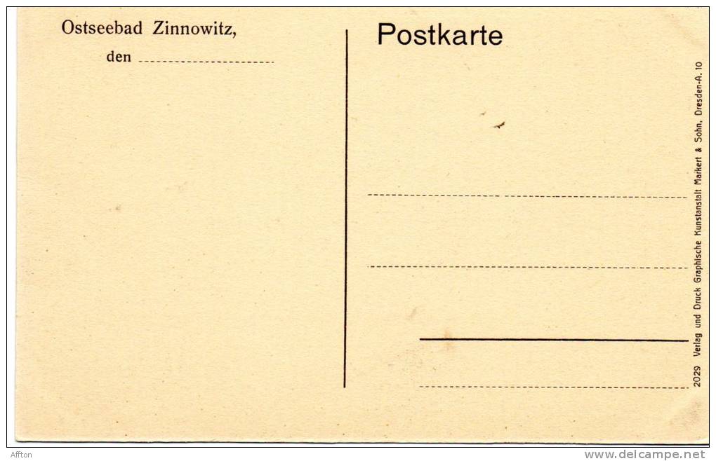 Zinnowitz Old Postcard - Zinnowitz