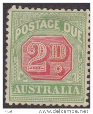 AUSTRALIA 1909 2d Postage Due SG D65a MNG XM1413 - Postage Due