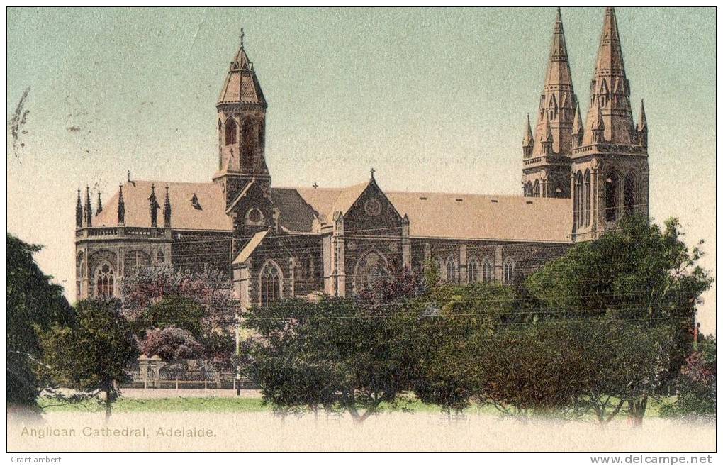 Anglican Cathedral, Adelaide, South Australia - Posted 1906 - See 2nd Scan - Adelaide