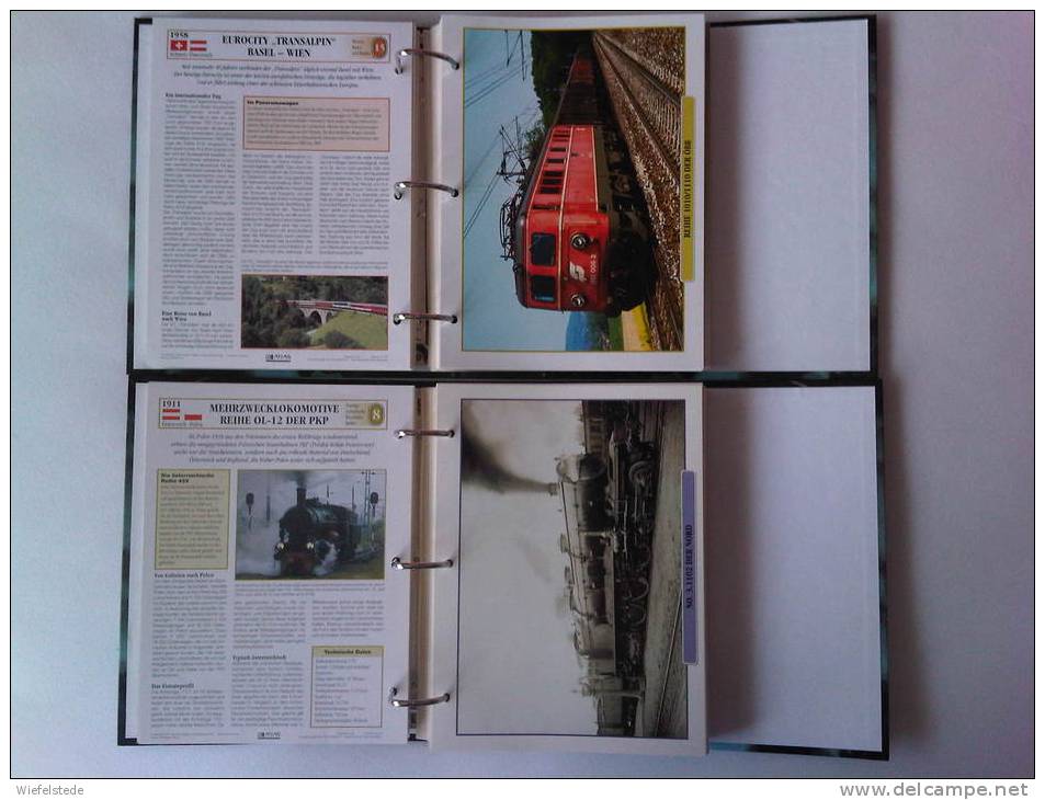 ATLAS VERLAG Dreibändiger Loseblattsammelband Eisenbahnen - Duits