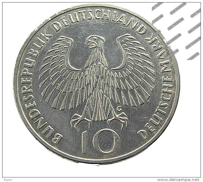 Allemagne - 10 Mark - 1972 G -  J.O. Munchen -  Argent -  TTB+ - Colecciones