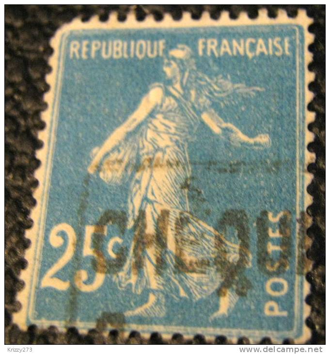 France 1906 Sower 25c - Used - 1906-38 Semeuse Camée