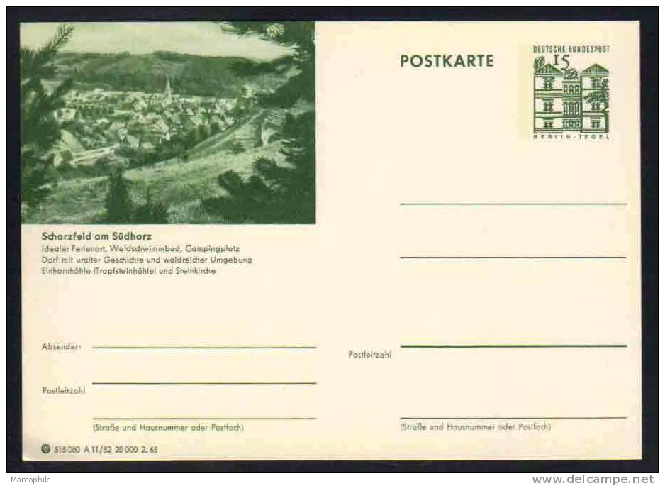 SCHARZFELD - SÜDHARZ -  ALLEMAGNE - RFA - BRD / 1965 ENTIER POSTAL ILLUSTRE # A11/82 (ref E128) - Postcards - Mint