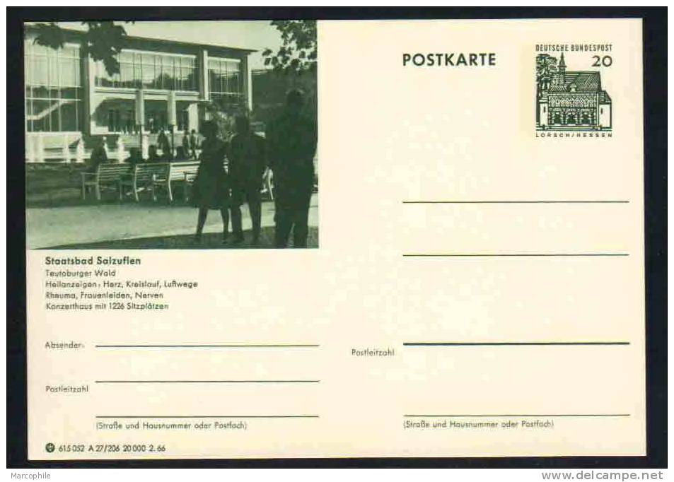 STAATSBAD SALZUFLEN -  ALLEMAGNE - RFA - BRD / 1966 ENTIER POSTAL ILLUSTRE # A27/206 (ref E136) - Postkarten - Ungebraucht