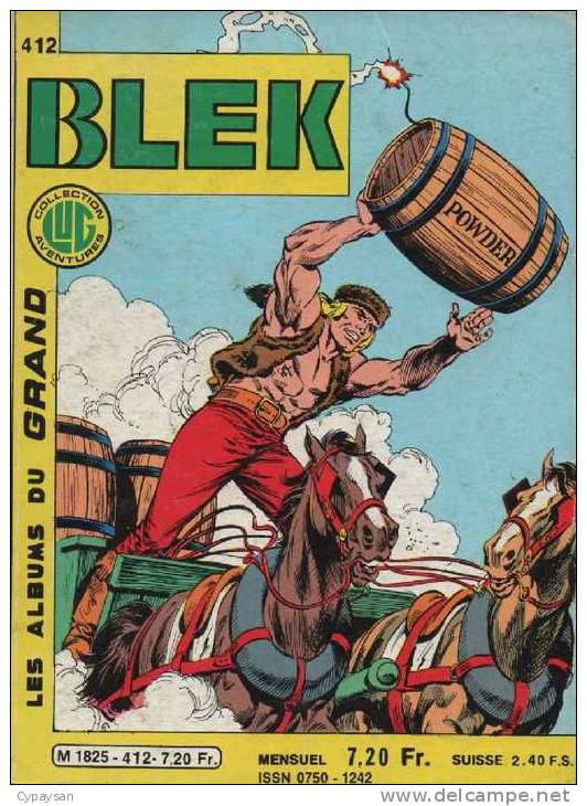 BLEK LE ROC N° 412 BE LUG 04-1985 - Blek