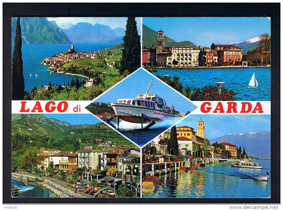 RB 889 - 1972 Multiview Postcard - Lago Di Garda Italy - Good Torbole Postmark - L25 Rate To Chislehurst UK - Other & Unclassified