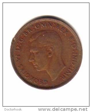 GREAT BRITAIN   1  PENNY  1938  (KM # 845) - D. 1 Penny